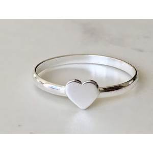 Regalo para ella, anillo en forma de corazón, Plata de Ley 925, joyería amorosa personalizada, plata fina, joyería al por mayor a granel, fiesta, boda - Product Image 1