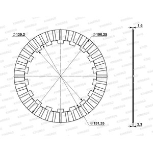 แผ่นคลัตช์ FMZ03V5 สำหรับรถยนต์มาสด้า GW6A-EL - Product Image 2