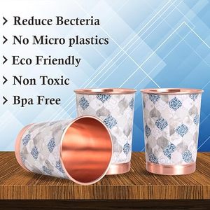 Gobelets à boire en cuivre de luxe élégants et durables, parfaits pour un usage quotidien, verre de meilleure qualité pour boire - Product Image 2