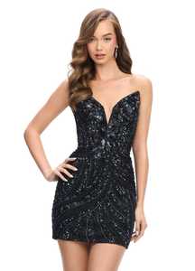 Mini robe moulante courte pour femmes à la mode et de luxe pour la soirée et les sorties en soirée - Product Image 5