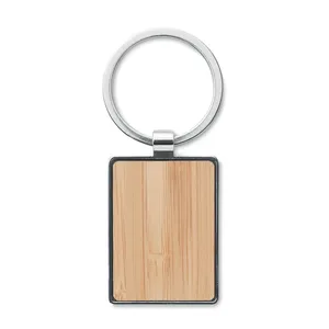 Bendigo <b>Personalized</b> Bamboo Promotional <b>Keychains</b> & Carabiners Custom Merchandising Item - Product Image 2