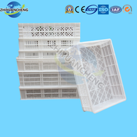 Plateau de séchage en plastique maillé empilable de qualité alimentaire HDPE avec conception recyclable haute résistance pour les applications alimentaires et les gels souples