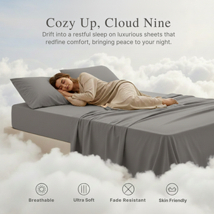 Luxury Solid Color Bed Sheet <b>Set</b> | Soft Microfiber Bedding | Hotel Quality Double Bed Linen with Pillowcases | Wholesale Supply - Product Image 4