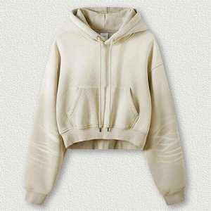 Sudadera con capucha de forro polar rosa para mujer, estilo vintage con lavado ácido, oversize, de manga larga, con logo personalizado, venta al por mayor, estilo urbano - Product Image 1