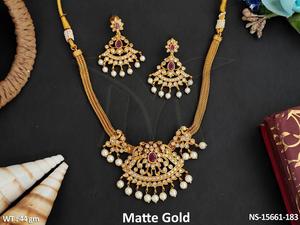 Kemp จิวเวลรี่สีทองเงาสวยงามต่างหูมุกแฟนซี kemp - Product Image 2