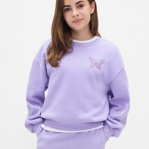 Sudadera con Capucha para Niñas a la Moda, Sudadera Cálida de Forro Polar, Ideal para Deportes Escolares y Uso Diario - Product Image 3