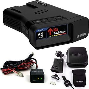 เครื่องตรวจจับเลเซอร์/เรดาร์ระยะไกลพิเศษ พร้อม GPS ในตัว แจ้งเตือนแบบเรียลไทม์ เสาอากาศคู่ ลูกศรบอกทิศทางหน้า/หลัง เชื่อมต่อ Mirror Link - Product Image 1