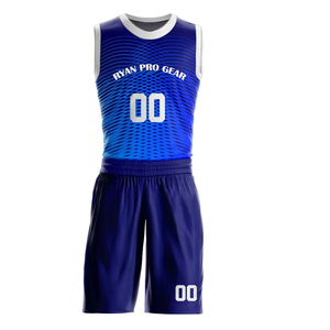Uniforme de basket-ball pour hommes conception personnalisée grande taille 100% polyester respirant sublimation impression logo personnalisé uniforme de basket-ball - Product Image 5