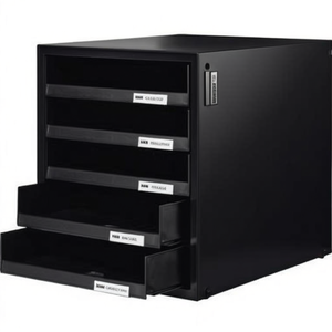 HAN Black Cabinet Set with 5 <b>Drawers</b> DIN A4 Polystyrene Black Housing and <b>Drawer</b> Color <b>File</b> Cabinets - Product Image 3