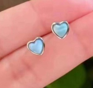Fabriqué à la main 925 Sterling Silver Fine Rings Heart Shape Larimar Gemstone Bezel Set 8MM Ring For Anniversary Gift For Her - Product Image 1
