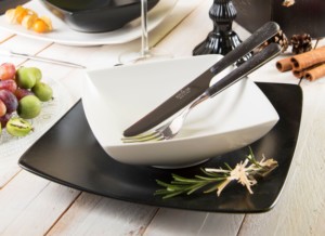 Set di 6 Piatti da Zuppa in Ceramica Quadrati Durevoli, Finitura Bianca Opaca, Design Nordico Minimalista ed Elegante, Eclipse by Excelsa - Product Image 5