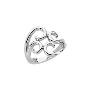 Stuller Freeform 14KW Gold Plated <b>Adjustable</b> <b>Ring</b> 50832:102P Fashionable Trendy Inlay Number Shape <b>Ring</b> 18K <b>Size</b> <b>Adjustable</b> 18K - Product Image 1