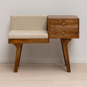 Mobilier moderne en bois de teck massif personnalisé Chaises et armoires simples avec tiroirs de rangement - Product Image 2