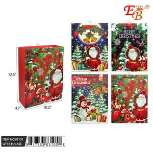 144 pièces/CS 10,2"X12,5"X4,7" Sac cadeau de Noël Fournitures de fêtes - Product Image 1