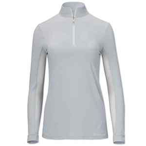 Hauts de base pour femmes équestres de qualité supérieure, anti-bactériens, respirants, en spandex et nylon, avec fermeture éclair, pour l'équitation - Product Image 4