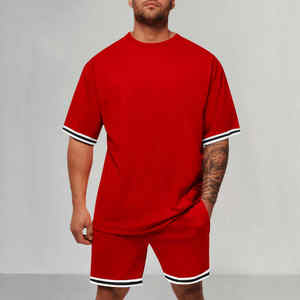 Haute qualité été décontracté manches courtes Logo personnalisé hommes vêtements Polo T-shirts solide survêtement Shorts 2 pièces ensembles de vêtements - Product Image 4