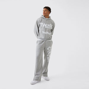 ชุดสเวตเตอร์กางเกงวอร์มทรงโอเวอร์ไซส์ของผู้ชายกางเกงมีฮู้ดผ้าคอตตอน100% พิมพ์ลายสำหรับฤดูหนาว - Product Image 1