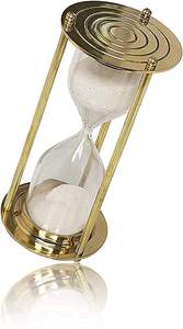 Cadeau artisanal grande couleur noire cadre métallique sablier horloge sablier sablier horloge de sable pour décoration intérieure quantité minimale de commande - Product Image 5