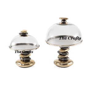 Soporte para Pastel de Diseño Moderno, Soporte Redondo Dorado Pulido con Tapa para Pastel, para Uso en el Hogar, Hoteles y Restaurantes - Product Image 3