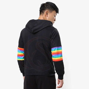 Sweat-shirts à capuche en molleton doublé, fabriqués en usine, pour hommes, entièrement personnalisables, de haute qualité, légers, pour l'hiver - Product Image 3