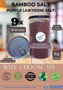 Sal de bambú a granel de calidad coreana 9x extracto de hierba Jukyeom púrpura forma de cristal cultivo salvaje Bharat exportador global - Product Image 3