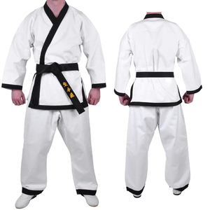 Venta al por mayor Karate jiu jitsu kimono uniforme con cinturón conjuntos artes marciales deportes Karate traje para hombres mujeres niños - Product Image 1
