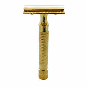 Rasoir de sécurité à double tranchant plaqué or 24 carats à vendre à chaud pour cadeau d'anniversaire ou de Saint-Valentin - Product Image 2