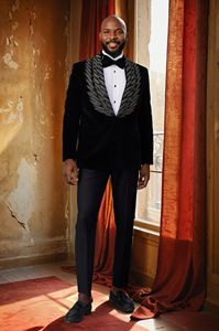 Trajes ajustados de talla grande personalizados para hombre con bordado transpirable para negocios o bodas personalizados para comodidad - Product Image 2