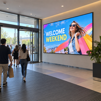 Écran LED COB à pas fin ultra-mince P1.87 pour mur vidéo publicitaire intérieur, idéal pour les entrées de centres commerciaux, projets OEM professionnels et achats groupés