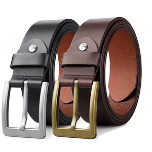 Cinturón de Cuero Natural Ecológico para Hombre, Cinturón de Moda Sostenible, Elegante Cinturón de Cuero Genuino para Hombre, para Jeans y Pantalones Casuales - Product Image 4