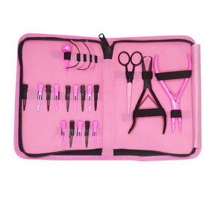 Kit de pinces à aiguilles en forme de C en acier inoxydable de qualité chirurgicale durable de haute qualité, outils pour extensions de cheveux micro-bread - Product Image 6