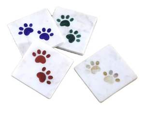 <b>Marble</b> <b>Coaster</b> and Hexagon Shape Solid Decorative Coffee Tea <b>Marble</b> <b>Coaster</b> for Drink for Handmade Product - Product Image 2