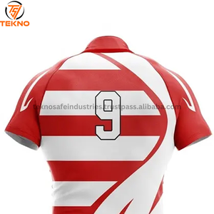 Camiseta de rugby para jóvenes unisex, ropa deportiva transpirable con diseño personalizado, sublimación, servicio OEM de uniforme de entrenamiento barato de fábrica - Product Image 2