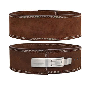 เข็มขัดยกน้ำหนักหนัง PU แบบเป็นมิตรกับสิ่งแวดล้อม ขายส่ง หัวเข็มขัดเหล็ก เข็มขัดฟิตเนสแบบกำหนดเอง สำหรับการฝึกในโรงยิมและโปรแกรมเสริมสร้างความแข็งแรง - Product Image 1