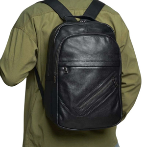 กระเป๋าเป้หนังสำหรับผู้ชายกันขโมย2025เป็นมิตรกับสิ่งแวดล้อมสินค้าแฟชั่นยอดนิยมสำหรับใช้ประจำวันพร้อมซิปปิด - Product Image 1