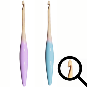 Crochet ergonomique qui se sent bien à la main dès le premier point, moins d'effort, plus de joie, ambiance artisanale authentique. - Product Image 1