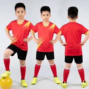 Tenue de football confortable et respirante pour bébés garçons, vêtements de sport pour enfants, chemise à double couture pour l'apprentissage - Product Image 5