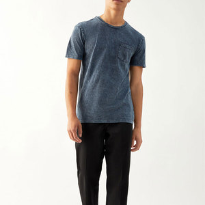 High Quality Men Street Wear Short Sleeve T Shirts Custom <b>Logo</b> Vintage Washed T-Shirt For Men - Product Image 2