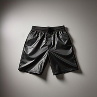 Noir 100% Nylon Pluie Randonnée Shorts Hommes Poids Léger Workout Wear Coupe-Vent Shorts Hommes Hommes Formation Coupe-Vent Shorts