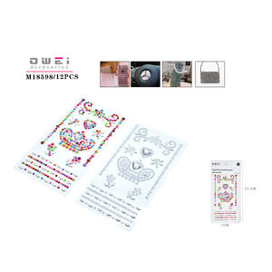 Pequeñas pegatinas de diamantes decorativas de colores - Product Image 1