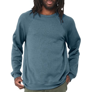 Sweat-shirt pour homme, nouvelle conception 2024, col rond, coupe classique, molleton lourd en coton 300 g/m², épaules tombantes, respirant, écologique - Product Image 3