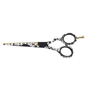 HERMANN MEDITECH Black Printed <b>Paper</b> Coated Stainless Steel Mustache <b>Scissors</b> Precision Grooming Tool Eco-Friendly Lightweight - Product Image 5