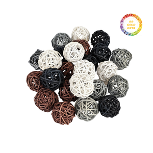 งานหัตถกรรมตกแต่งลูกบอลหวายคุณภาพสูงดีไซน์งานทอมือทนทานสำหรับจัดแสดงในงานเทศกาลงานปาร์ตี้ - Product Image 5