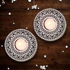 Bougeoir en bois conception personnalisée espace vide pour garder la bougie de cire réutilisable pour Puja décor photophore bougeoir Diya - Product Image 3