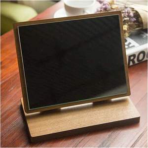 Bathroom Mirror Desktop Vanity European Makeup Mirror Wooden <b>Table</b> Portable Dormitory Cosmetic Mirror HD <b>Folding</b> - Product Image 2