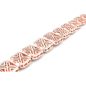 VVS Moissanite Diamond Tennis Bracelet 925 oro rosa Tennis bracelet Iced Out Hip Hop Fashion Jewelry - Product Image 5