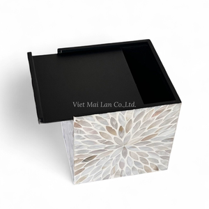 Caja de Pañuelos Clásica Hecha a Mano con Incrustaciones de Nácar, Caja Decorativa de Lujo para el Hogar, Procedente de Vietnam - Product Image 3