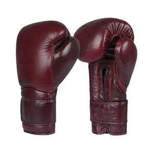 Gants de boxe en cuir véritable unisexe en gros, à lacets, MMA Sanda, entraînement, sparring, kick-boxing, arts martiaux, gants de sport - Product Image 4