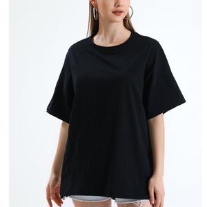 Camiseta de talla grande con estampado de dibujos animados para mujer, ropa de calle de verano, informal, holgada, cuello redondo, manga corta, proveedor de BD - Product Image 4