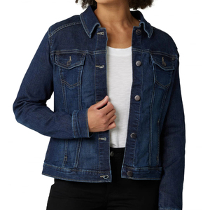 Denim <b>Jacket</b> <b>Women</b> Men Unisex Casual Washed Cotton Button Closure Turn-down Collar Long Sleeve <b>Spring</b> Standard Fit - Product Image 1